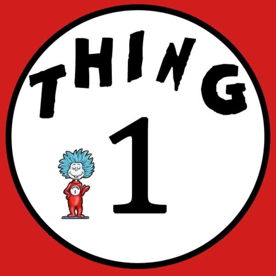 Thing1 Karakter Illustratie Achtergrond