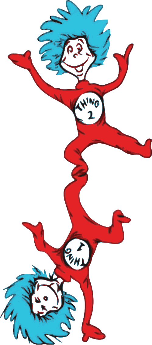 Thing1and Thing2 Acrobatics PNG