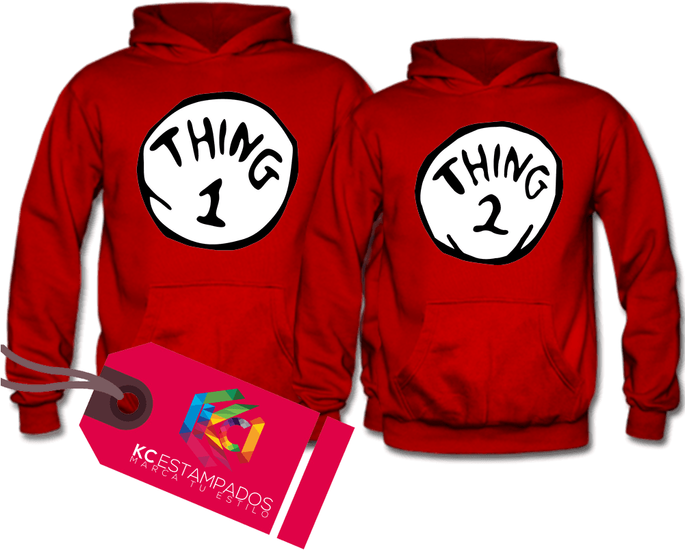 Thing1and Thing2 Hoodies PNG