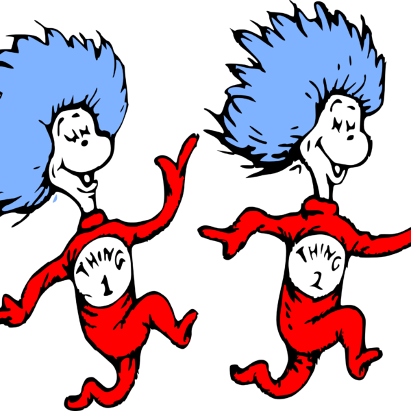 Thing1and Thing2 Illustration PNG