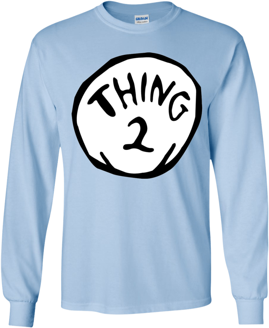 Thing2 Long Sleeve Shirt PNG