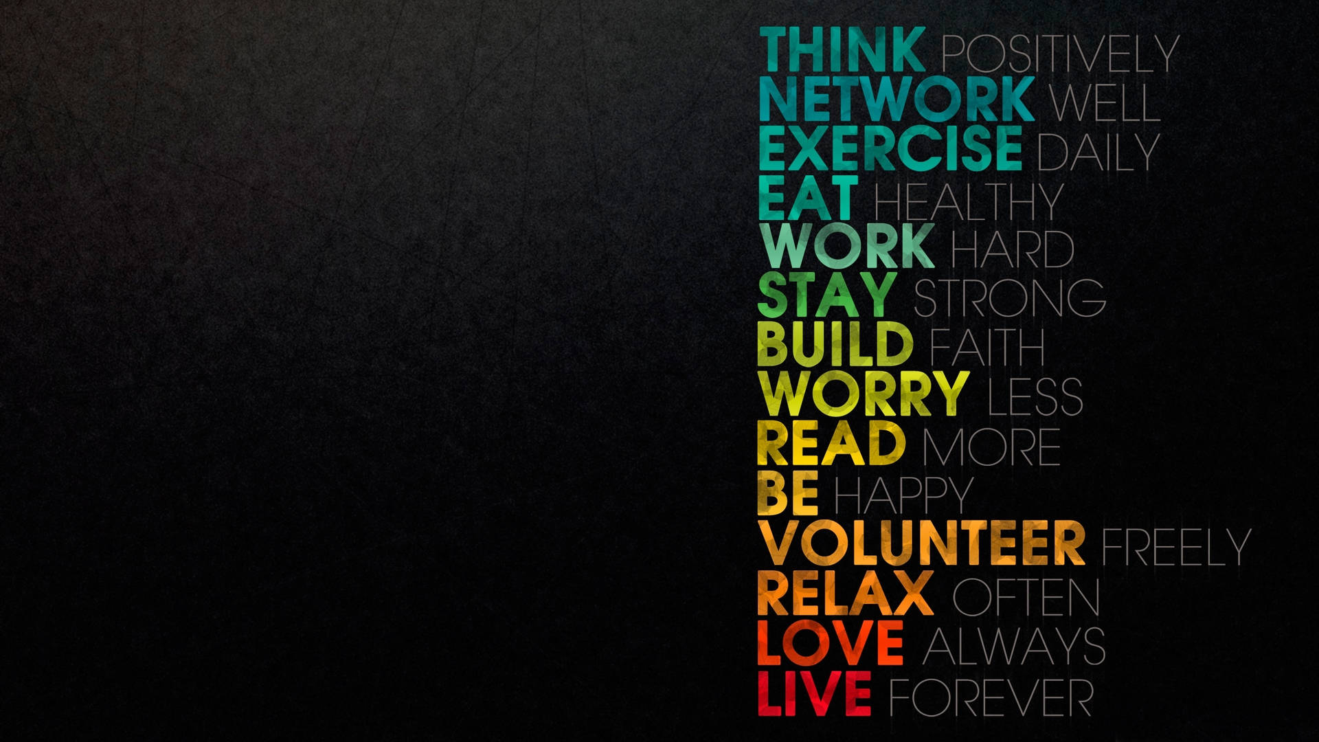 Think Positively Fitness Motivations Background