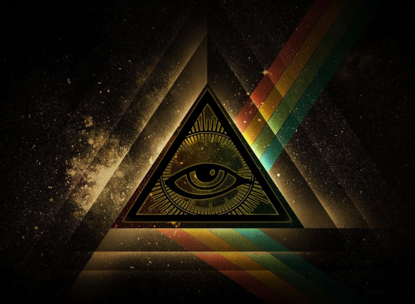 A Pyramid With An Eye In The Middle Wallpaper