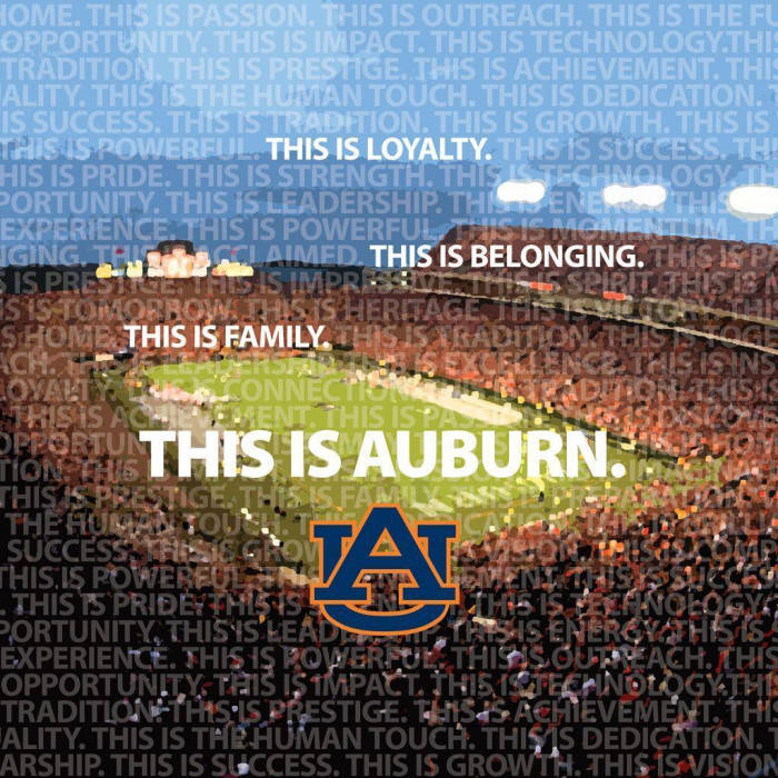 This Is Auburn Football Stadium With Text