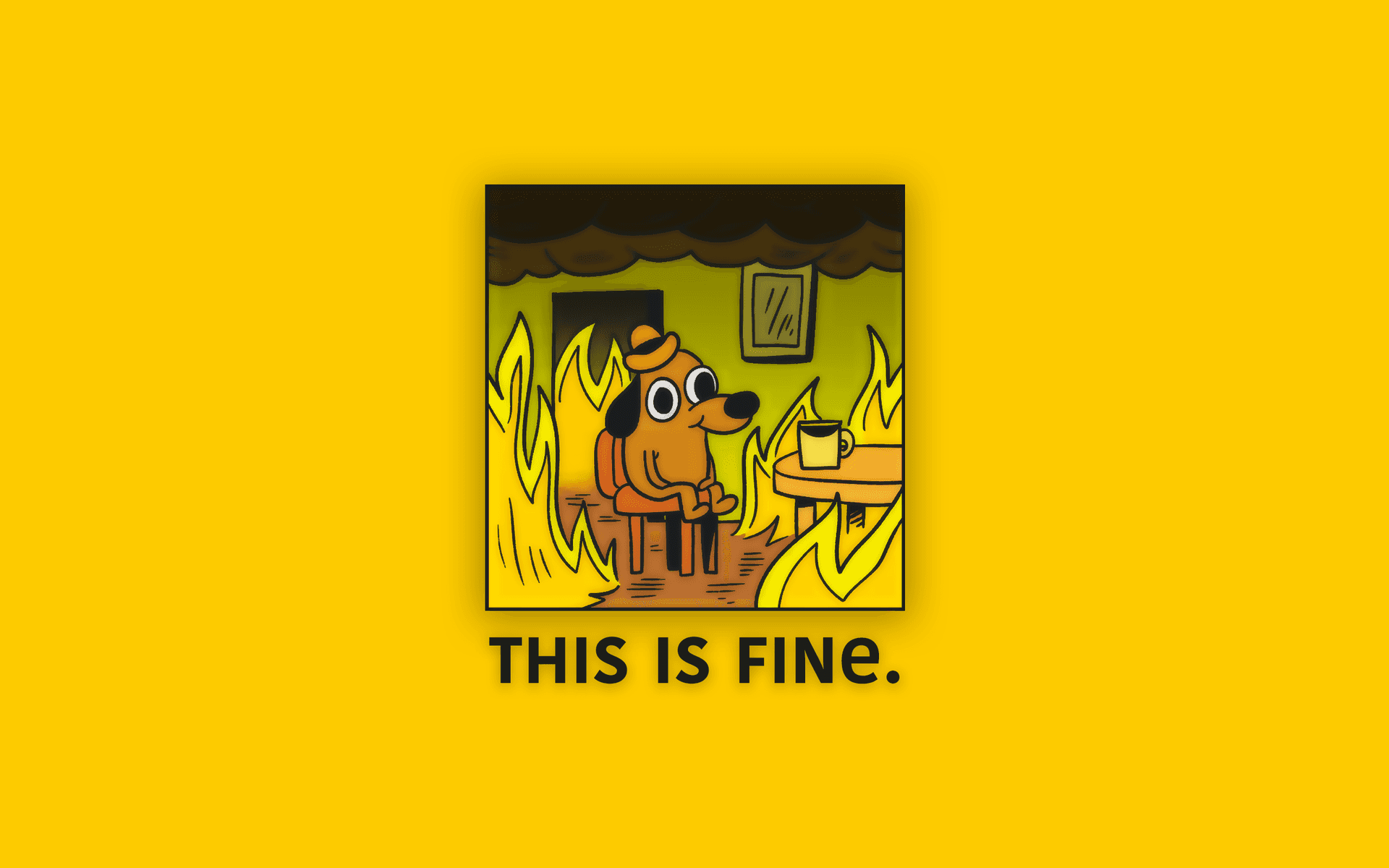This is fine meme HD wallpapers  Pxfuel