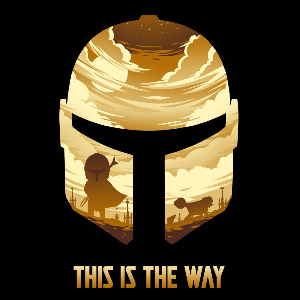 This Is The Way Gold Helmet