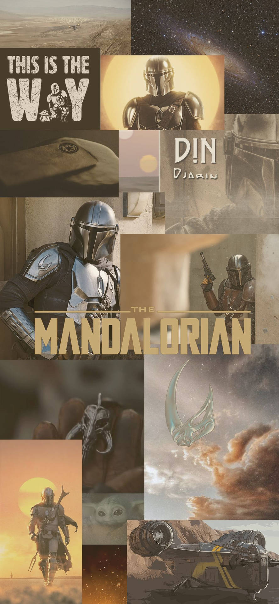 This Is The Way Mandalorian Collage