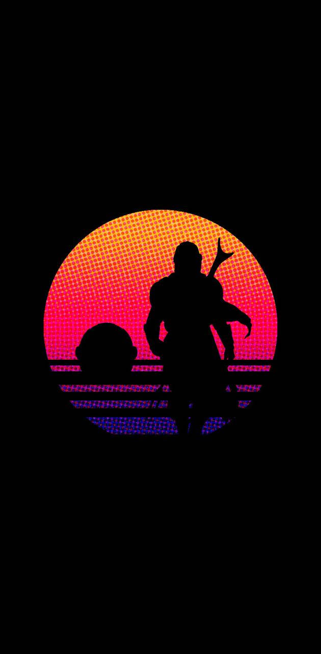 This Is The Way Mandalorian Walking Silhouette