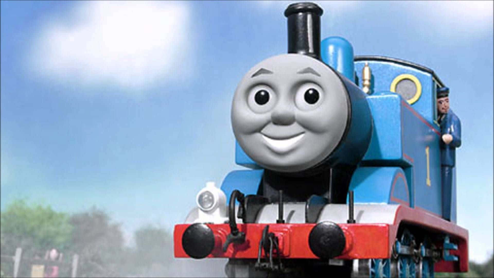 Thomas And Friends Surrounded By Smoke Wallpaper