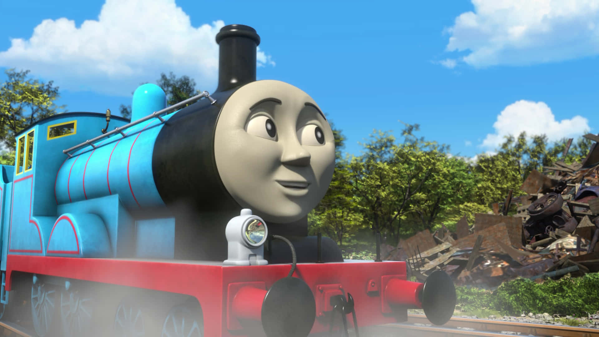Thomas And Friends Under The Blue Sky Wallpaper