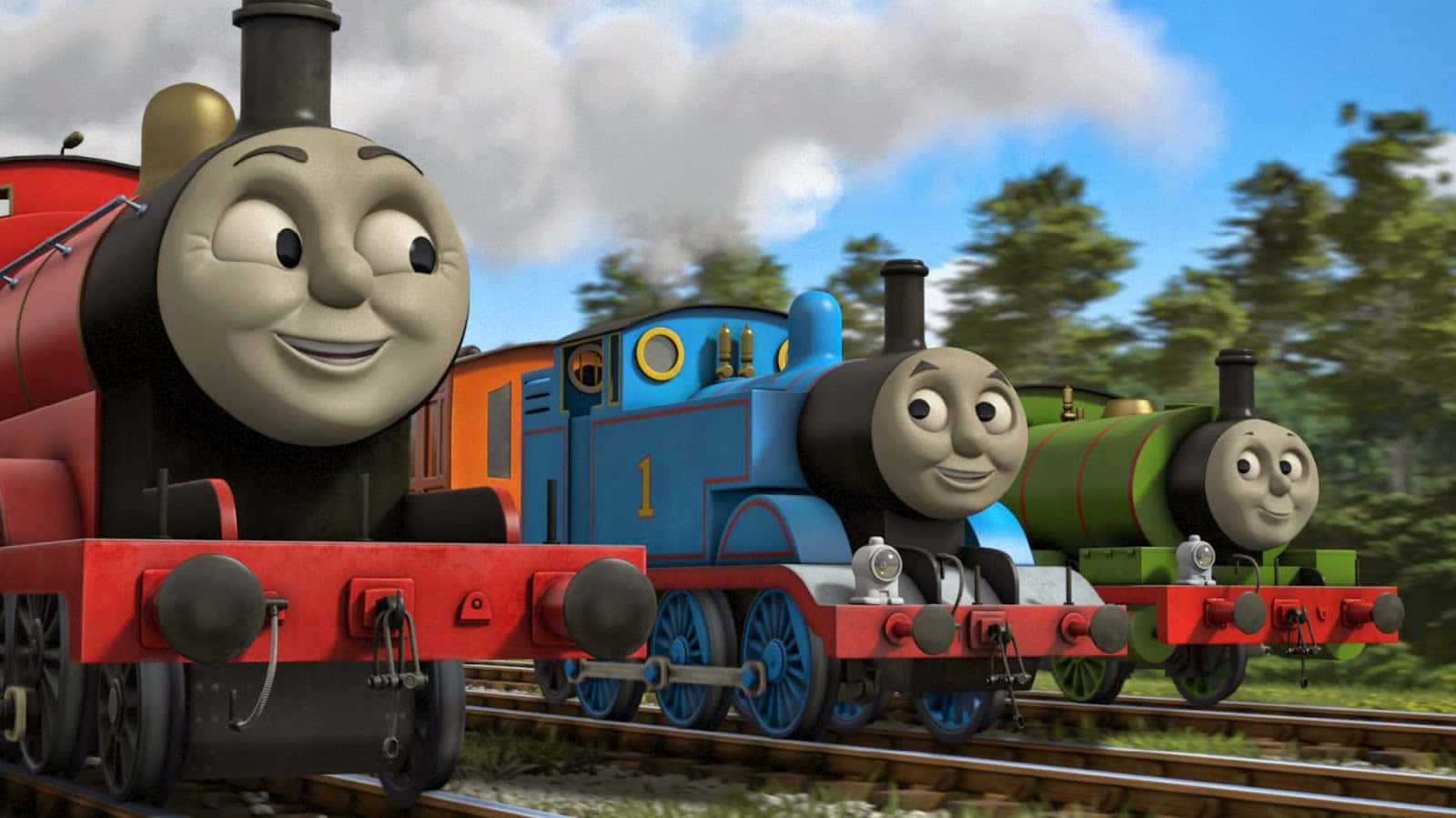 Thomas And Friends With James And Percy Wallpaper