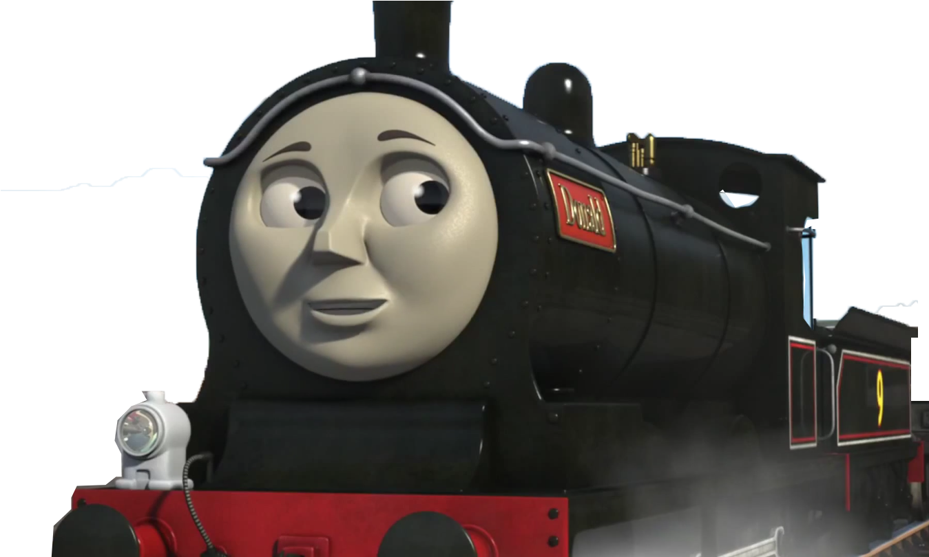 Thomas Friends Black Engine Douglas Number9 PNG