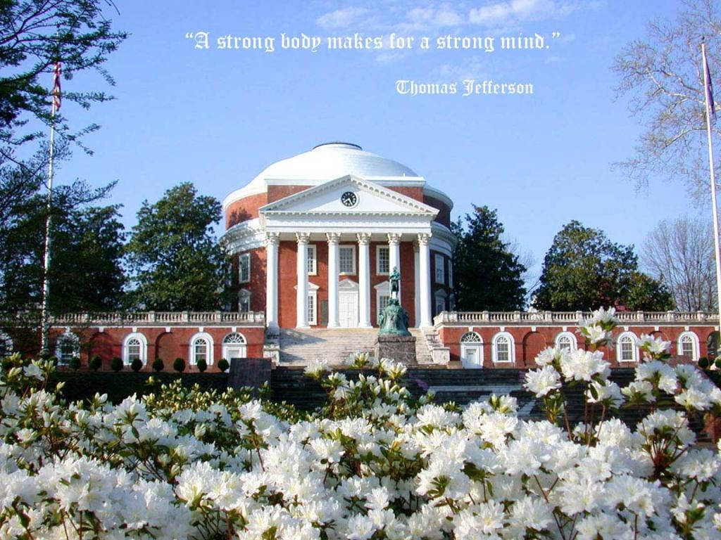 Citaçãode Thomas Jefferson Universidade De Virginia. Papel de Parede