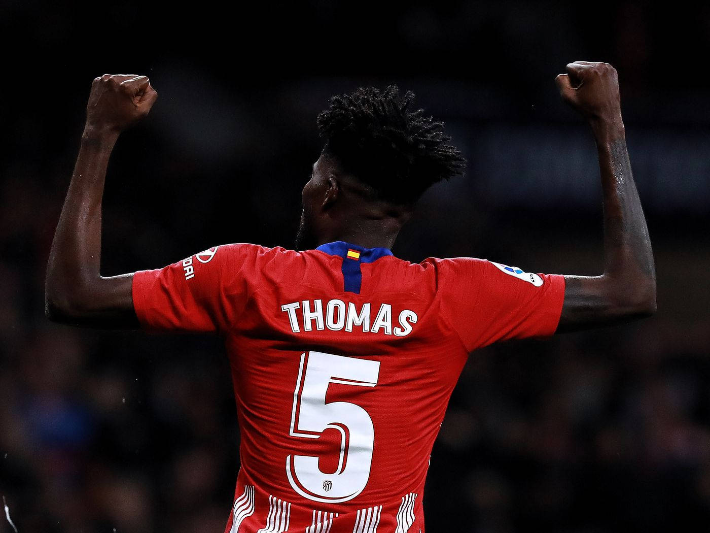 Thomas Partey With His Back To The Camera Wallpaper