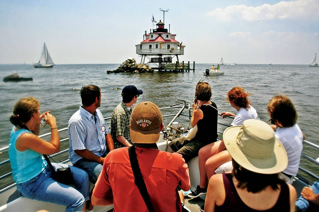 Thomas Point Shoal Lighthouse In Chesapeake Bay Picture