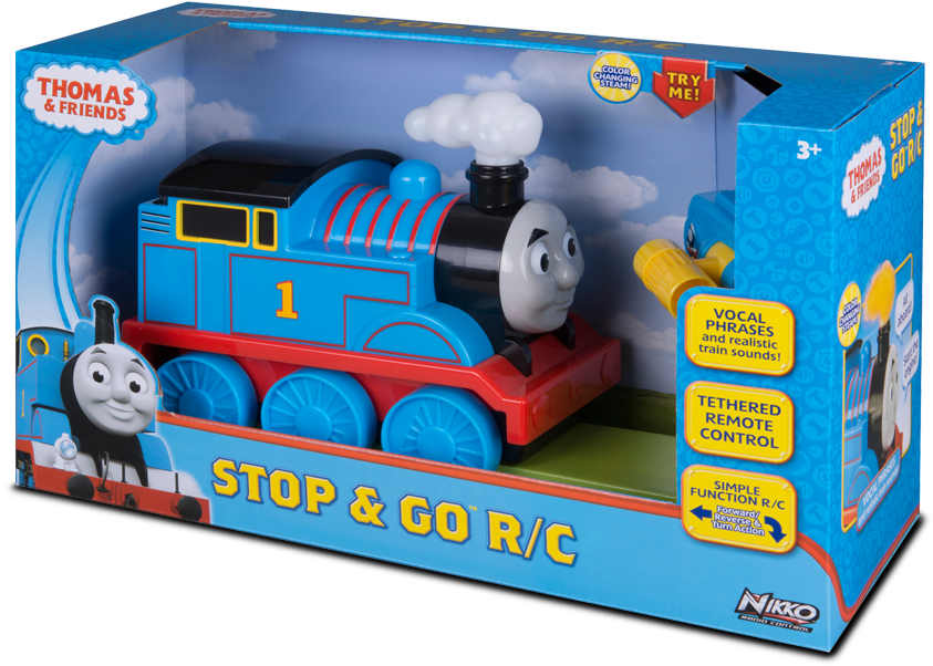 Thomasand Friends R C Train Toy Packaging PNG