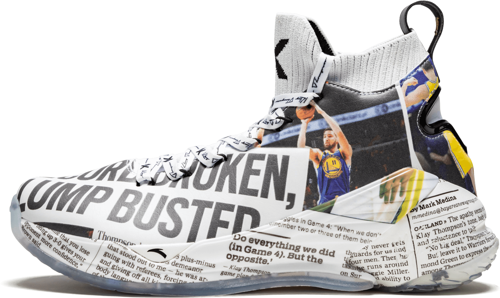 Thompson Inspired Basketball Shoe PNG