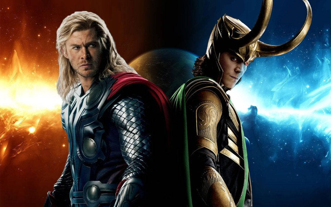 Brothers United - Thor and Loki Wallpaper