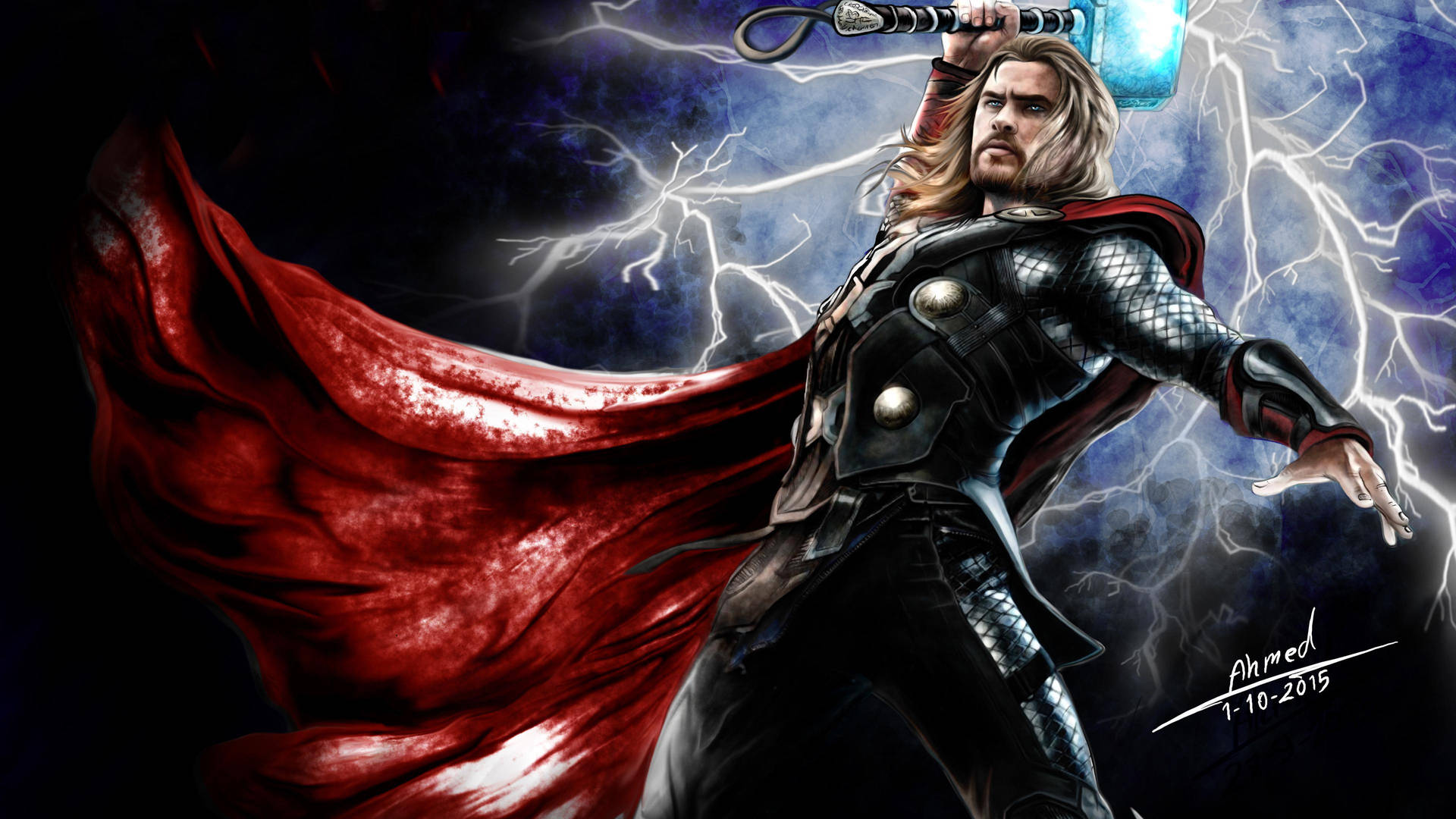Show your strength with Thor's hammer Wallpaper