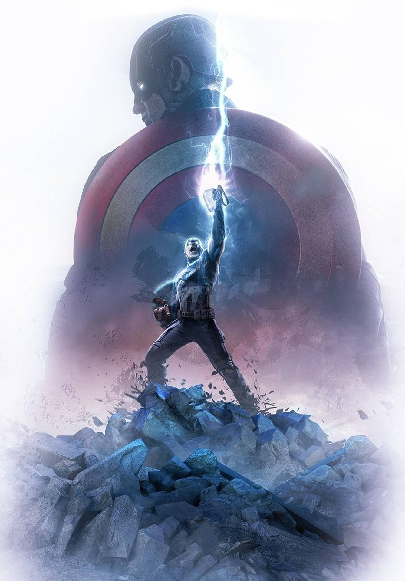 Thor holder hans legendariske hammer, Mjolnir. Wallpaper
