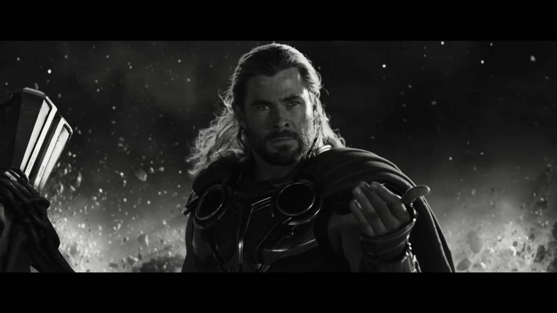 Thor Love And Thunder Monochrome Scene