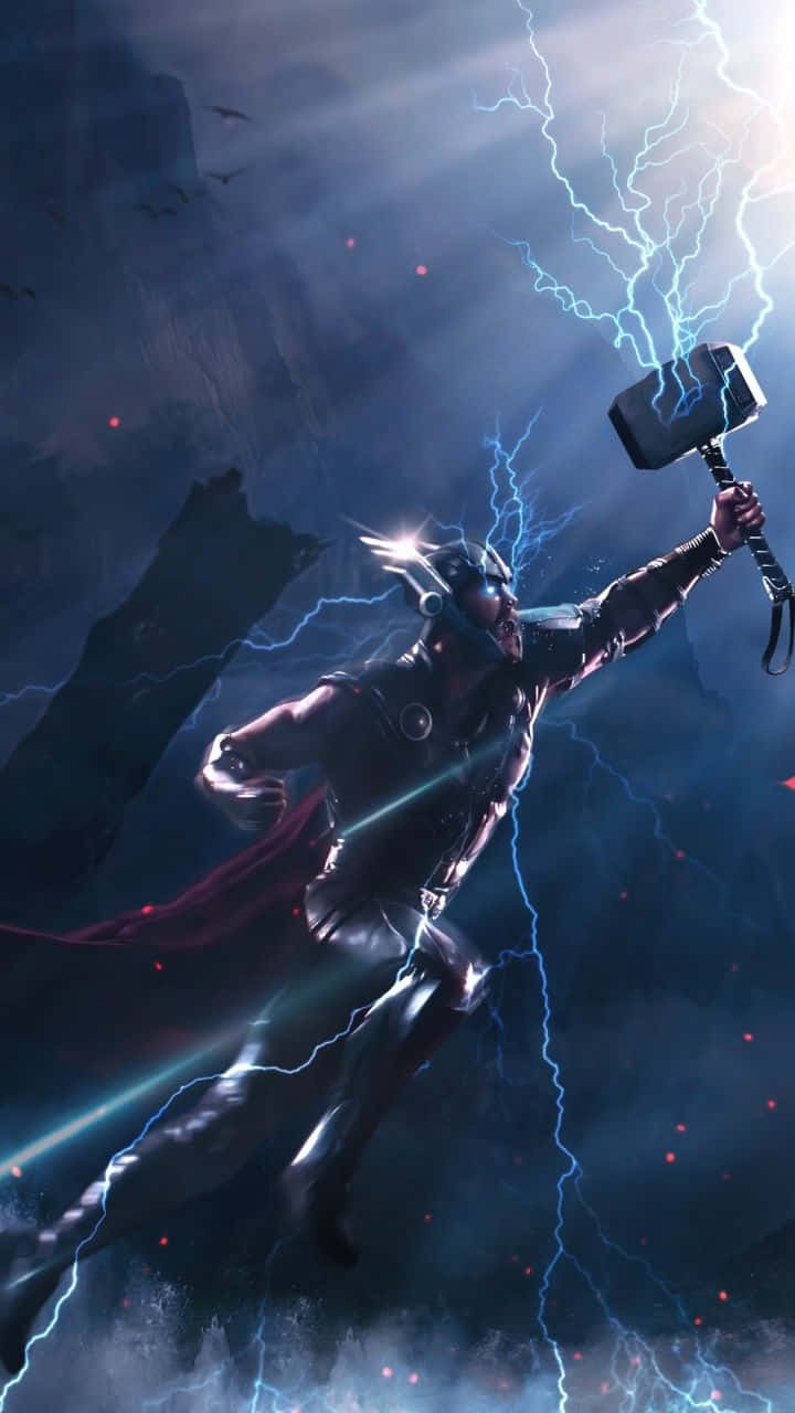 Description- Thor, the Asgardian God of Thunder, stands victorious with his hammer Mjolnir, ready to defend the world.