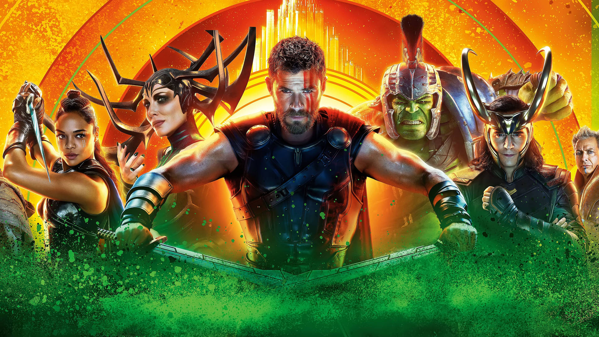 Thor gears up for Ragnarok in the all-star 2017 movie Wallpaper