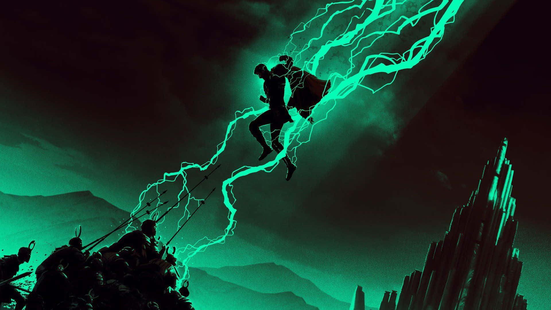 Thor Ragnarok afslutter serien med en episk eventyr med ødelæggelse og fornyelse. Wallpaper