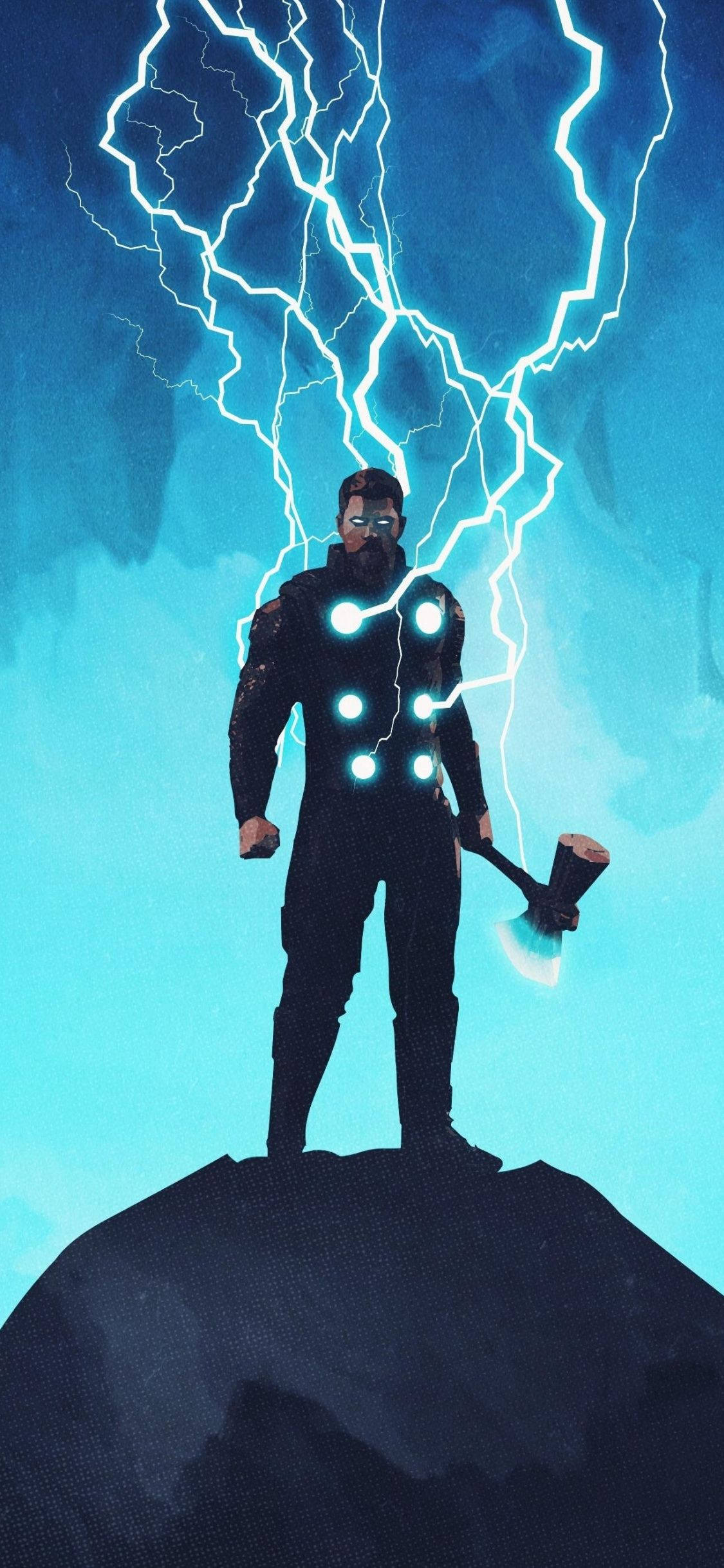 Download Thor Stormbreaker Fanart Lightning Effect Wallpaper | Wallpapers .com