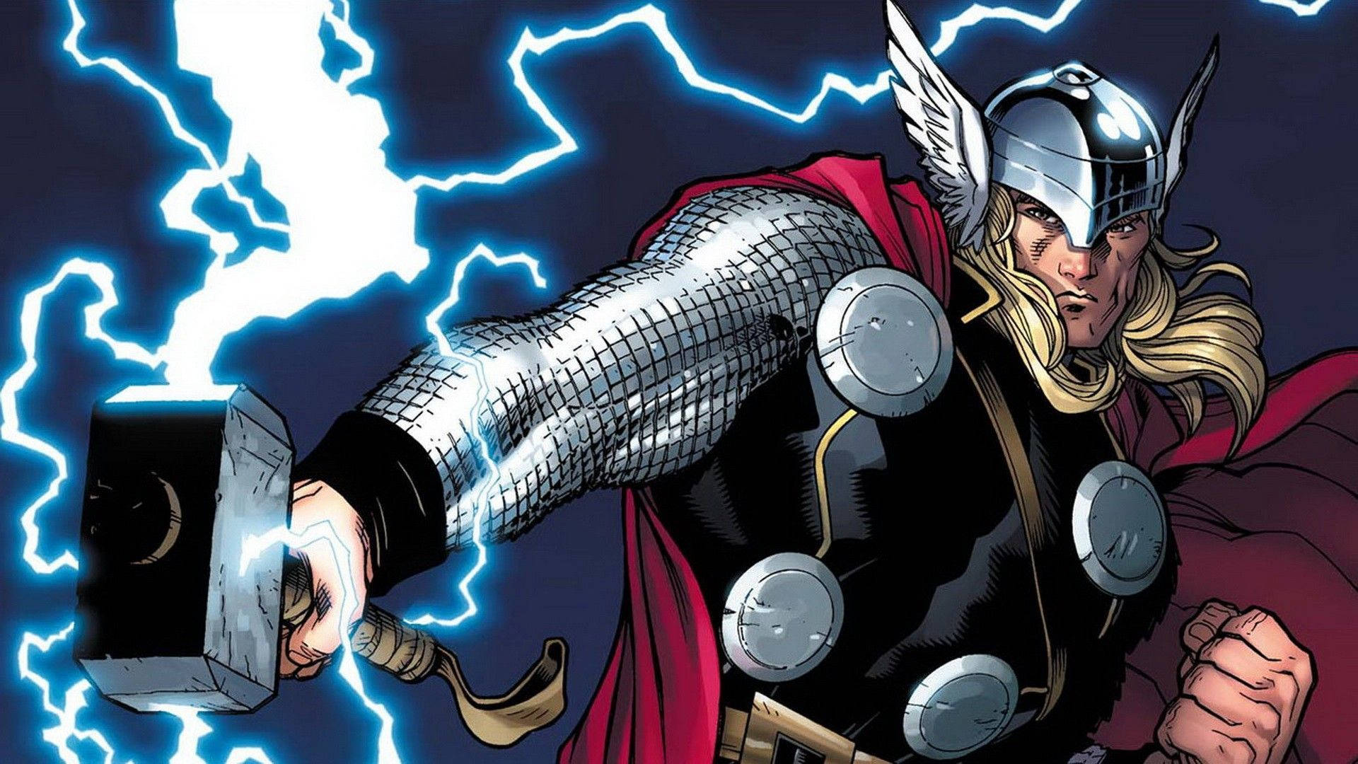 Thor Superhero Animated Poster Background