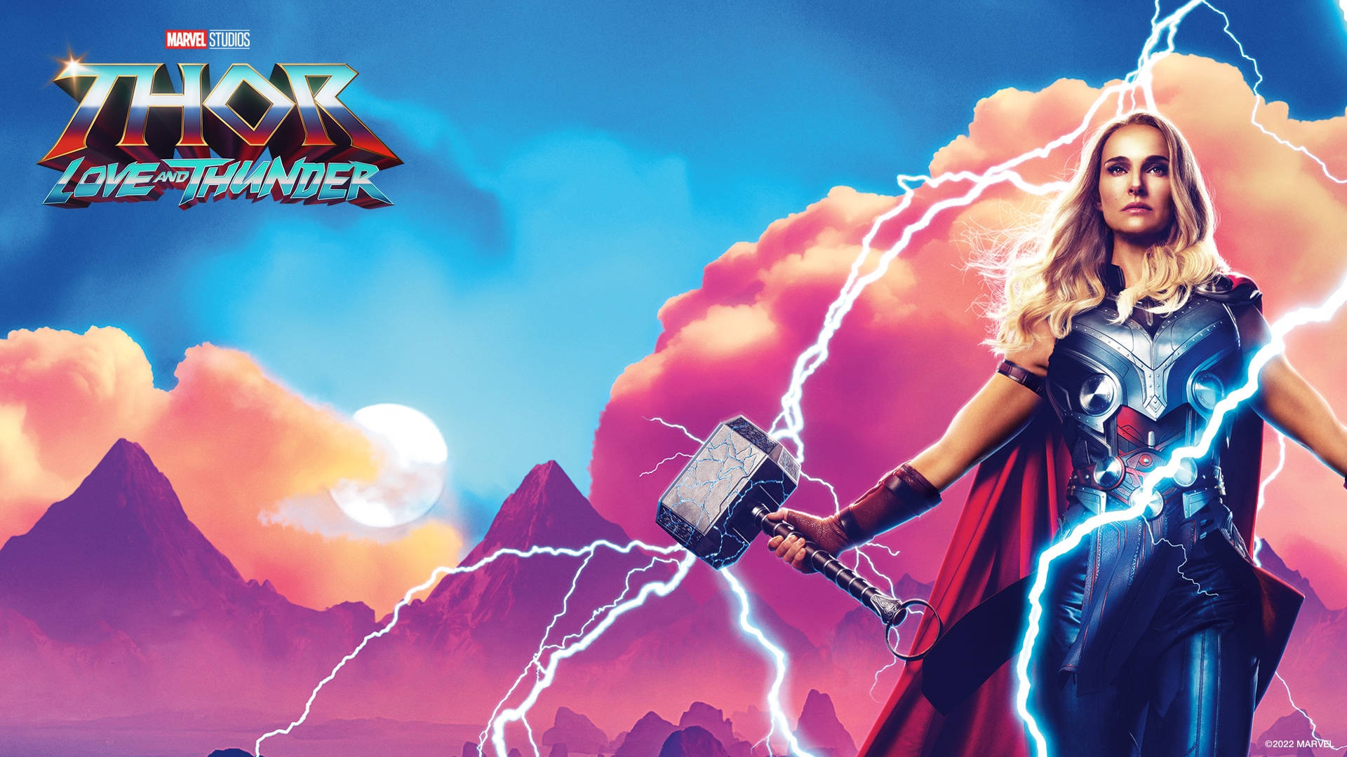 Thor Superhelt Kærlighed Og Torden Film Tapet Wallpaper