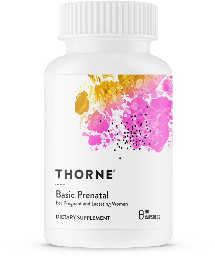 Thorne Basic Prenatal Supplement Bottle PNG
