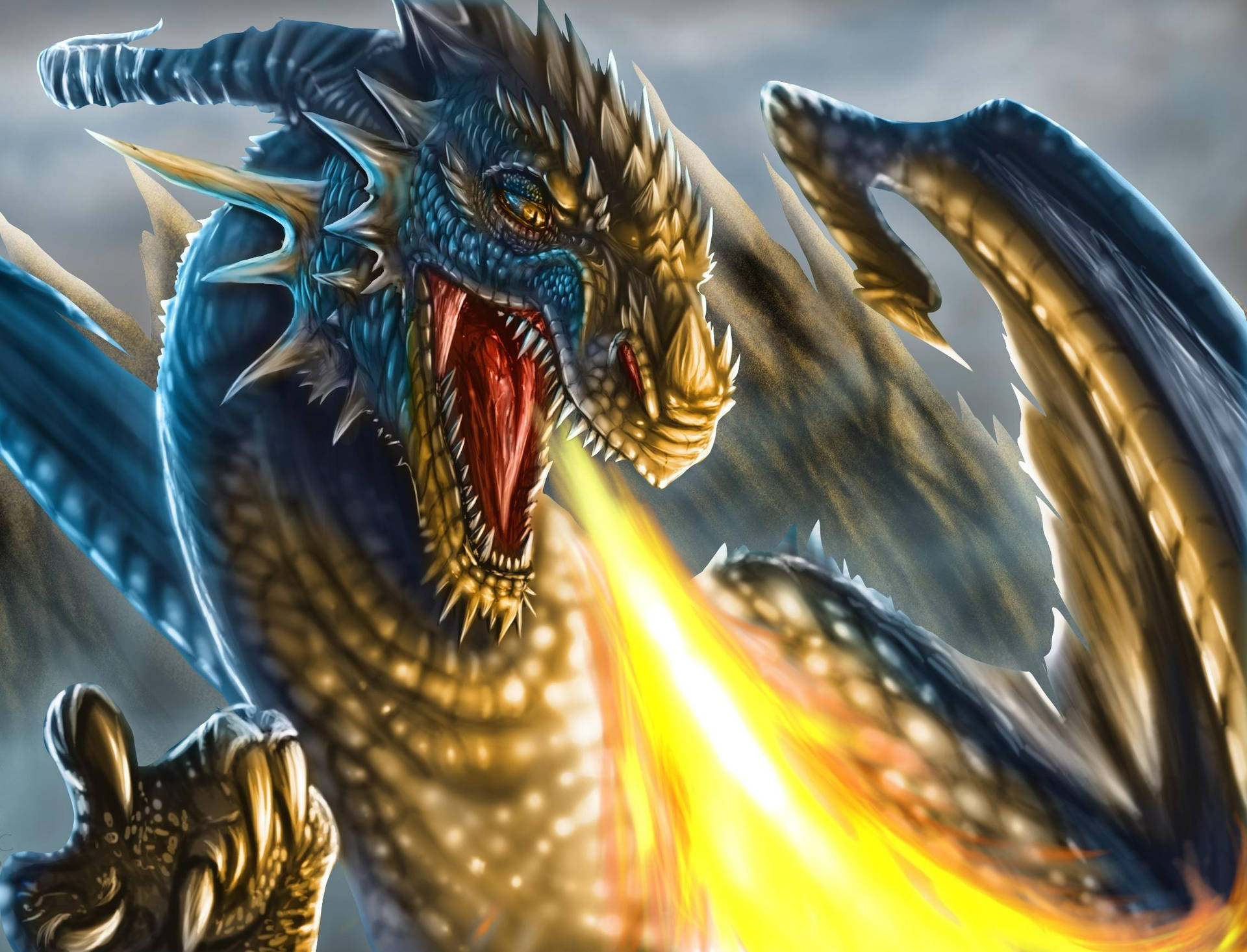Thorny Fire Breathing Dragon