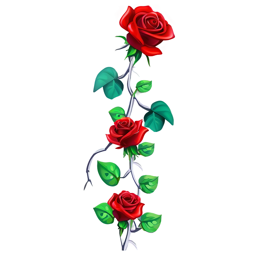 Download Thorny Rose Vine Png Mnn81