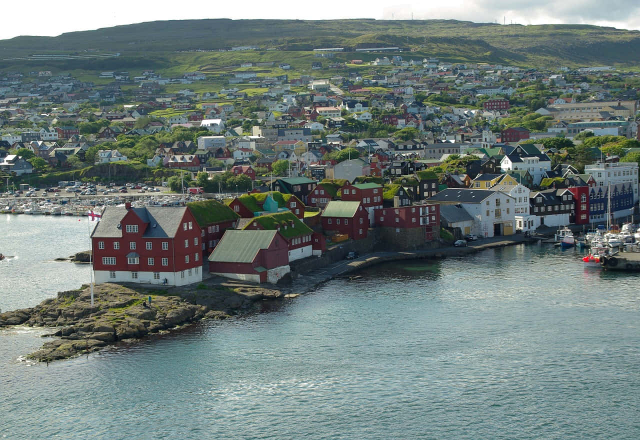 Thorshavn During Daytime Wallpaper