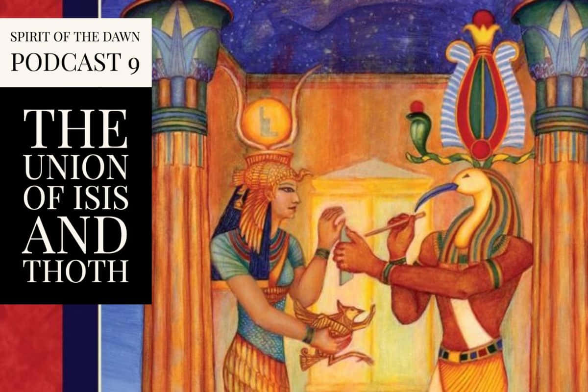 Thothel Antiguo Dios Egipcio Del Conocimiento Y La Sabiduría Fondo de pantalla