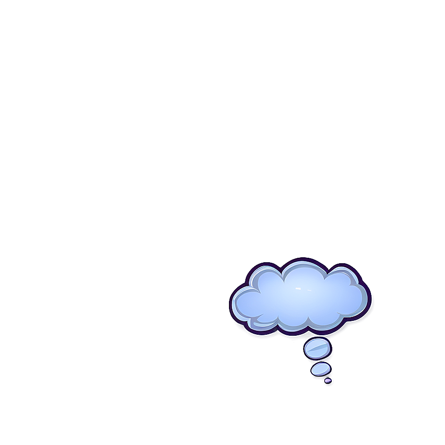Thought Bubble B PNG