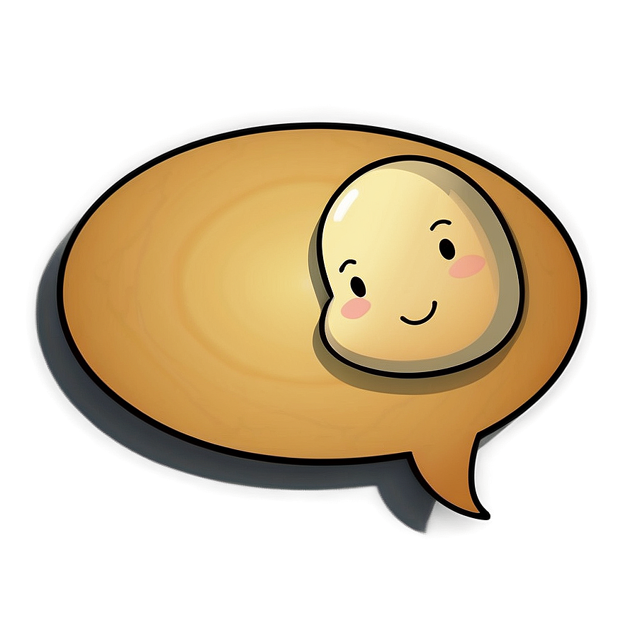 Thought Bubble D PNG