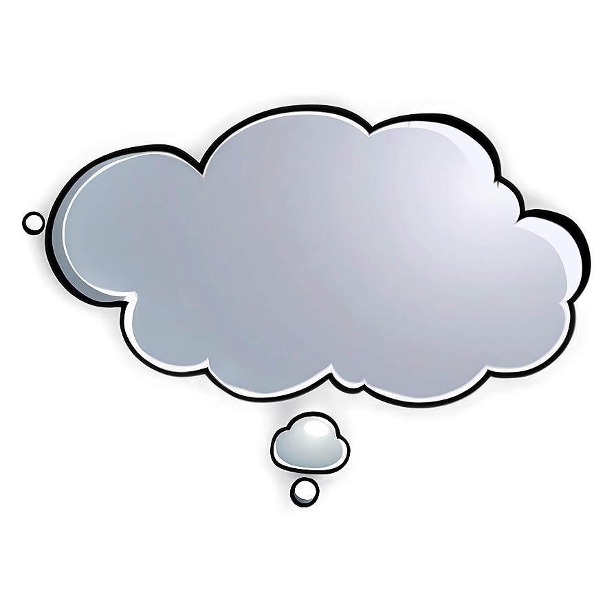 Thought Bubble For Dialogue Png 06122024 PNG