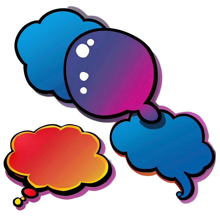 Thought Bubble In Pop Art Style Png 06122024 PNG