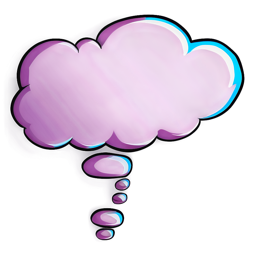 Thought Bubble In Vector Png Kte79 PNG