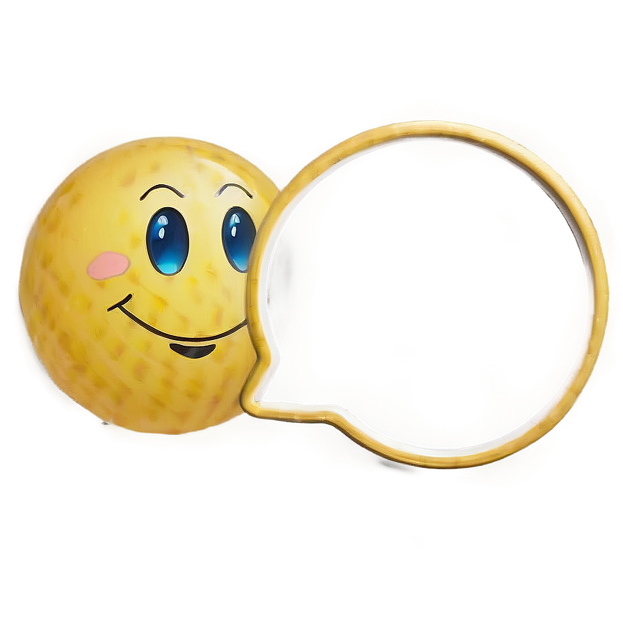 Thought Bubble With Smiley Face Png 06122024 PNG