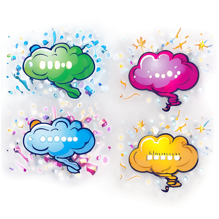 Thought Bubble With Sparks Png Cfq53 PNG