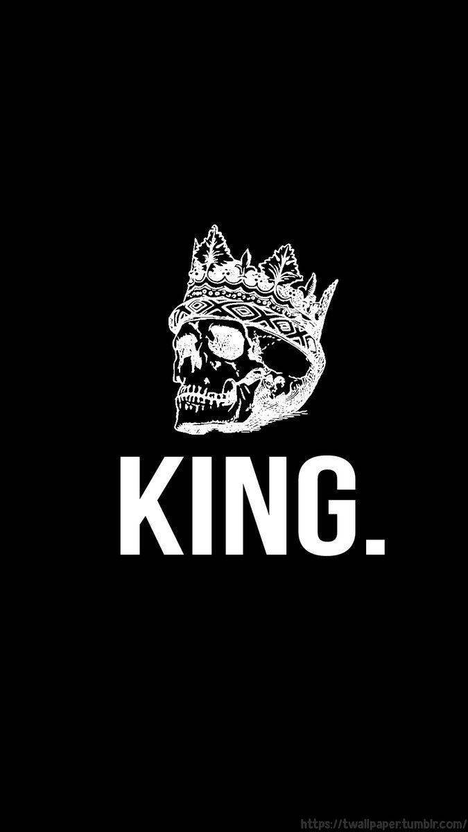 Thought-provoking King Logo Wallpaper