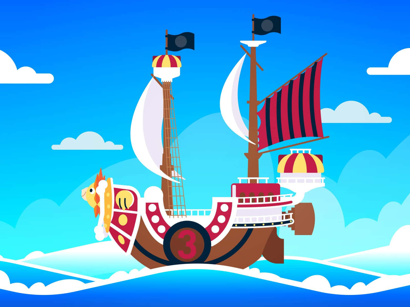 "The world-famous Thousand Sunny Cruises Across The Sea!" Wallpaper