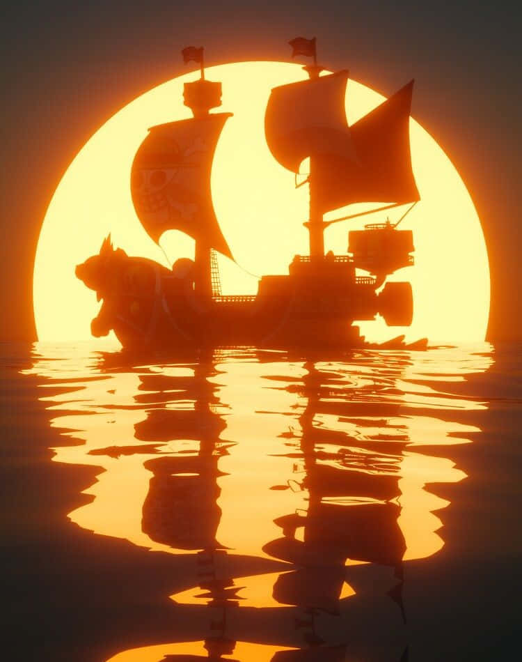 "Explore the Grand Line on the Thousand Sunny" Wallpaper