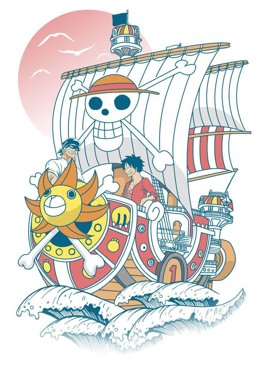 Explore The Grand Line with the Thousand Sunny Wallpaper