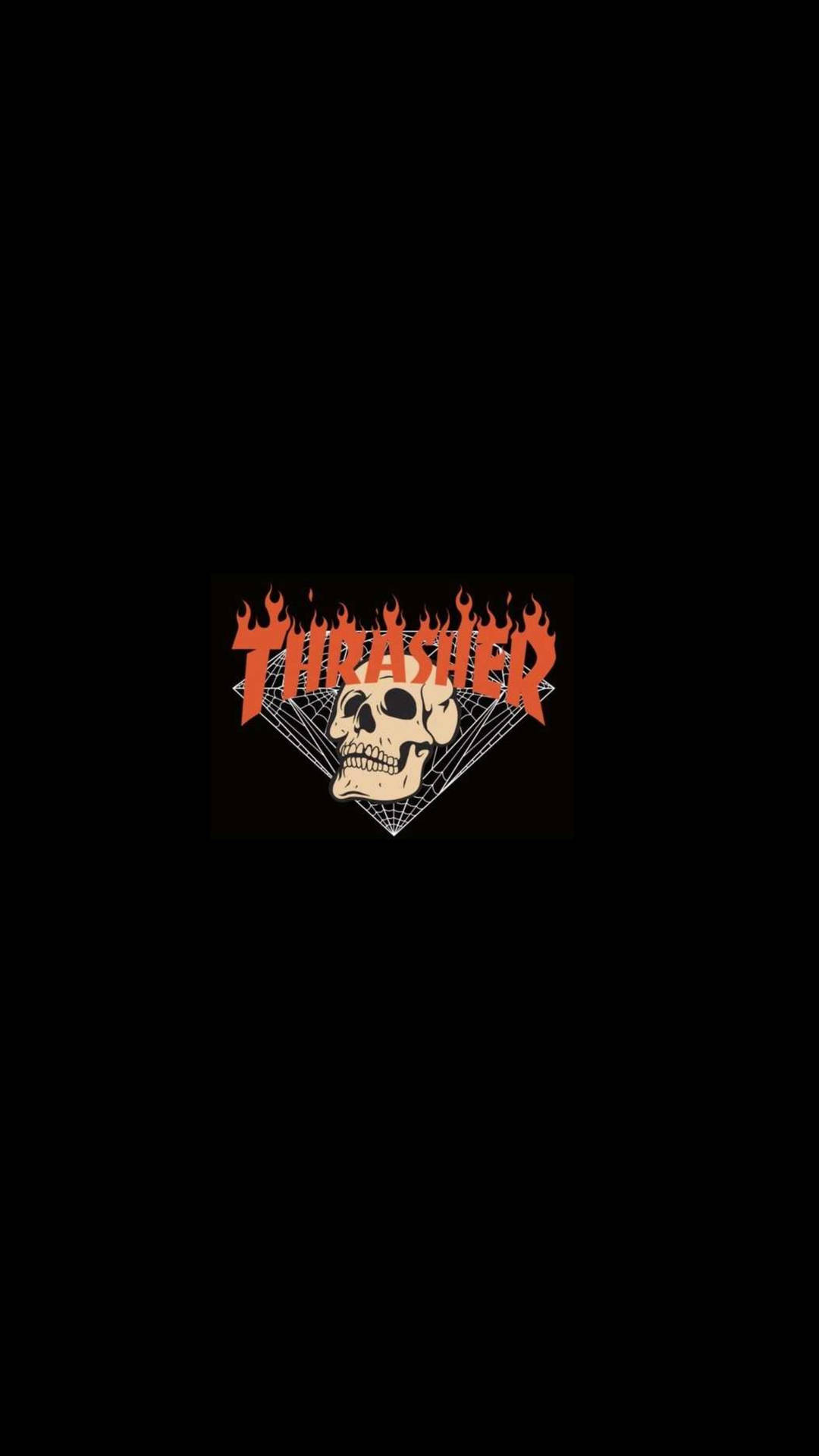 Thrasher Flaming Skull Wallpaper