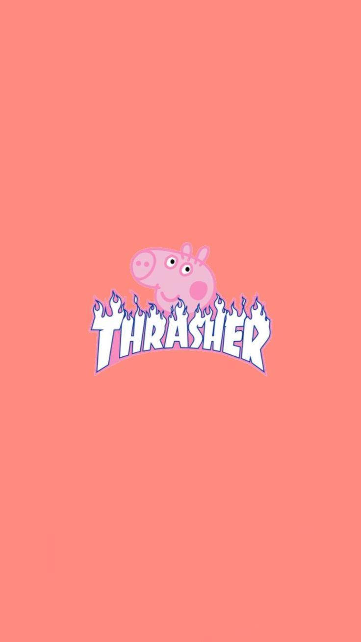 Thrasher Peppa Pig Meme Wallpaper