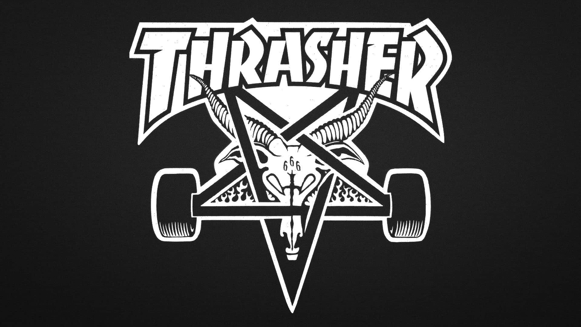Enklassisk Thrasher-skateboard För Dig Att Köra På Gatorna.